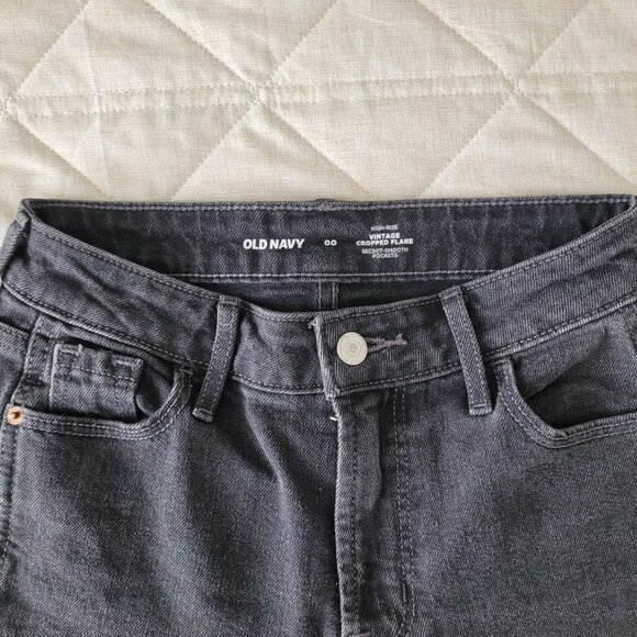 Old Navy Vintage Cropped Flare sz 00 reg - Picture 5 of 5